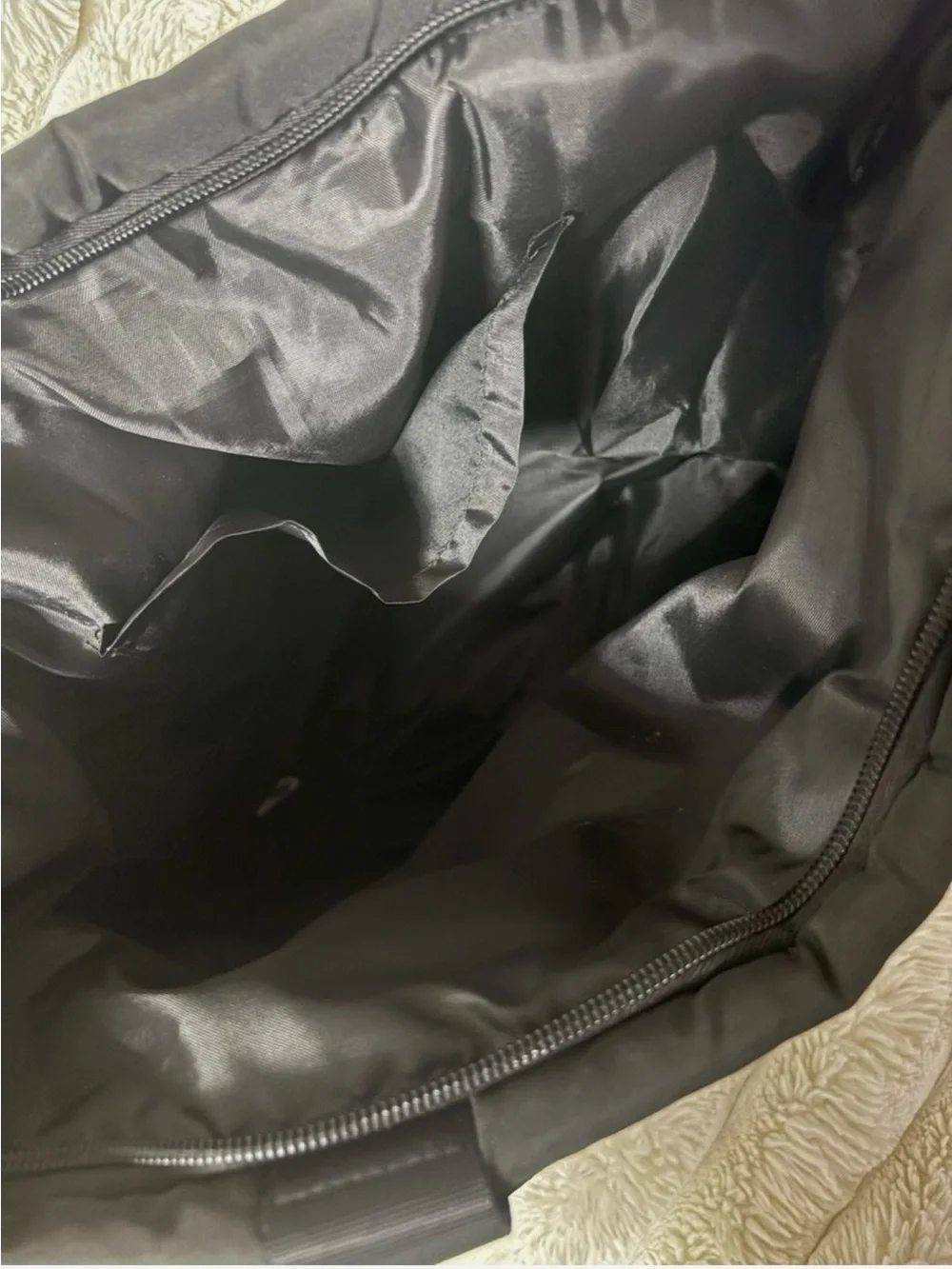 PINK Victoria's Secret Black Quilted Crest Tote